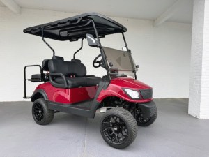 Burgundy Contender Flex 2+2 Lithium Golf Cart